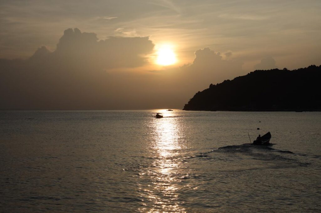 sunset at tuna bay island resort