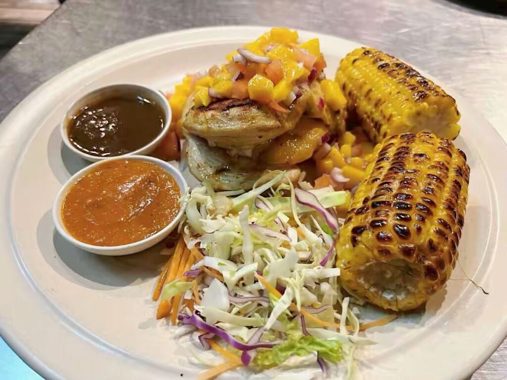 Grilled Mango Chicken- tuna cafe