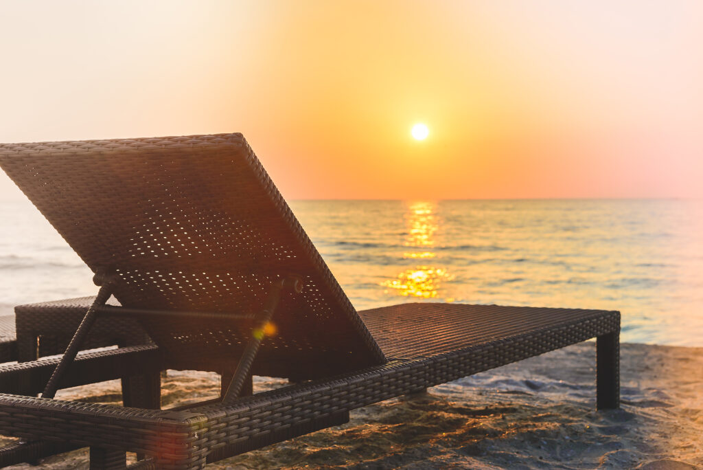 sunset viewing with kids at perhentian island