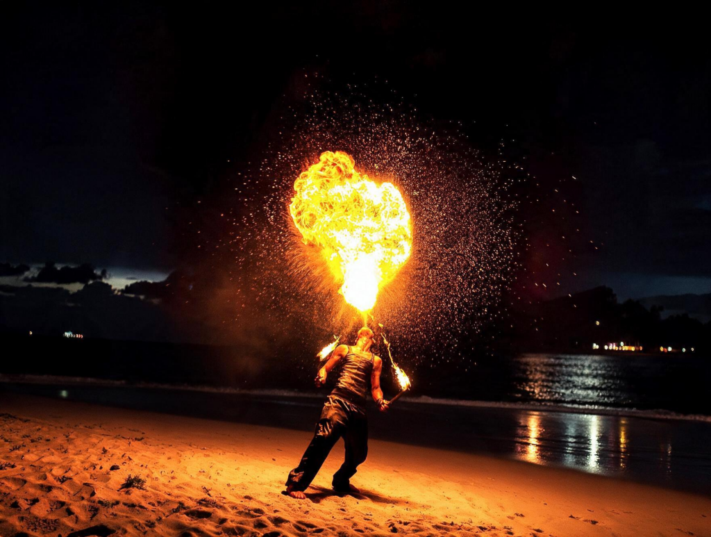 Watch a Fire Show on Long Beach